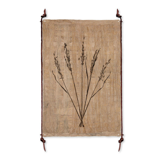 Frameless Leather & Steel Hanger for Amate Sierra Art Prints